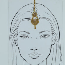 Champagne Maang Tikka 3560-7625