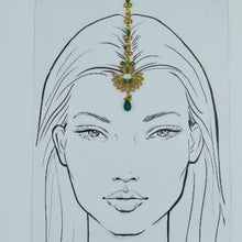 Gold Look Maang Tikka 13659-100