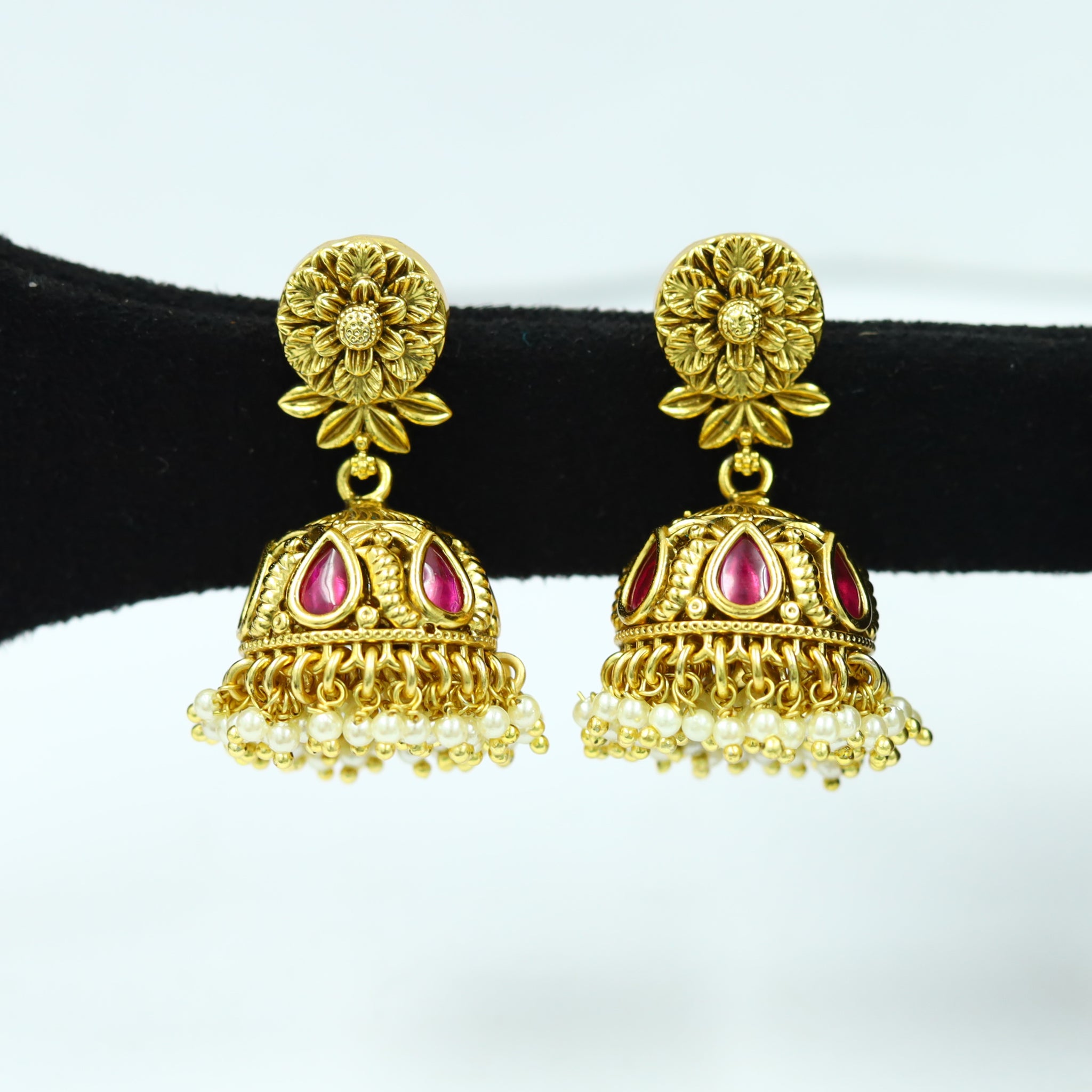 Jhumki Antique Earring 12356-28