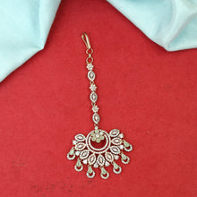 Zircon/AD Rose Gold Maang Tikka 12428-8868
