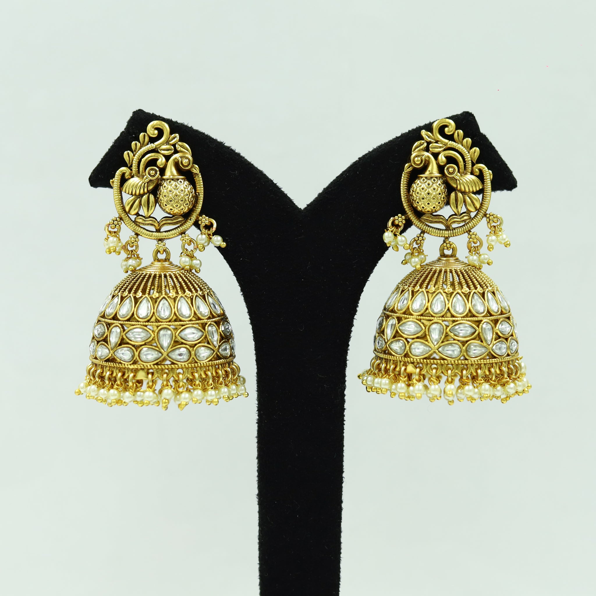Jhumki Antique Earring 12351-28