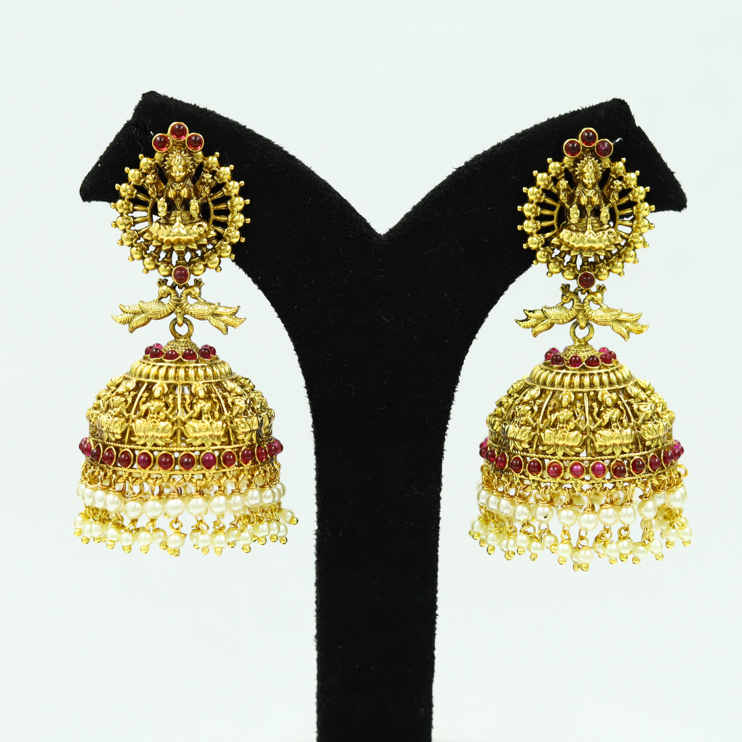 Jhumki Antique Earring 1237528 Dazzles Fashion and Costume Jewellery