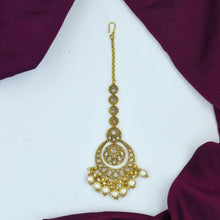 Polki Maang Tikka With Pearls 12929-9565