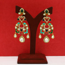 Sabya Inspired Moissanite Danglers Kundan Earring 19763-87