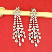 2 Line Layered Zircon/AD Necklace Set 19343-69