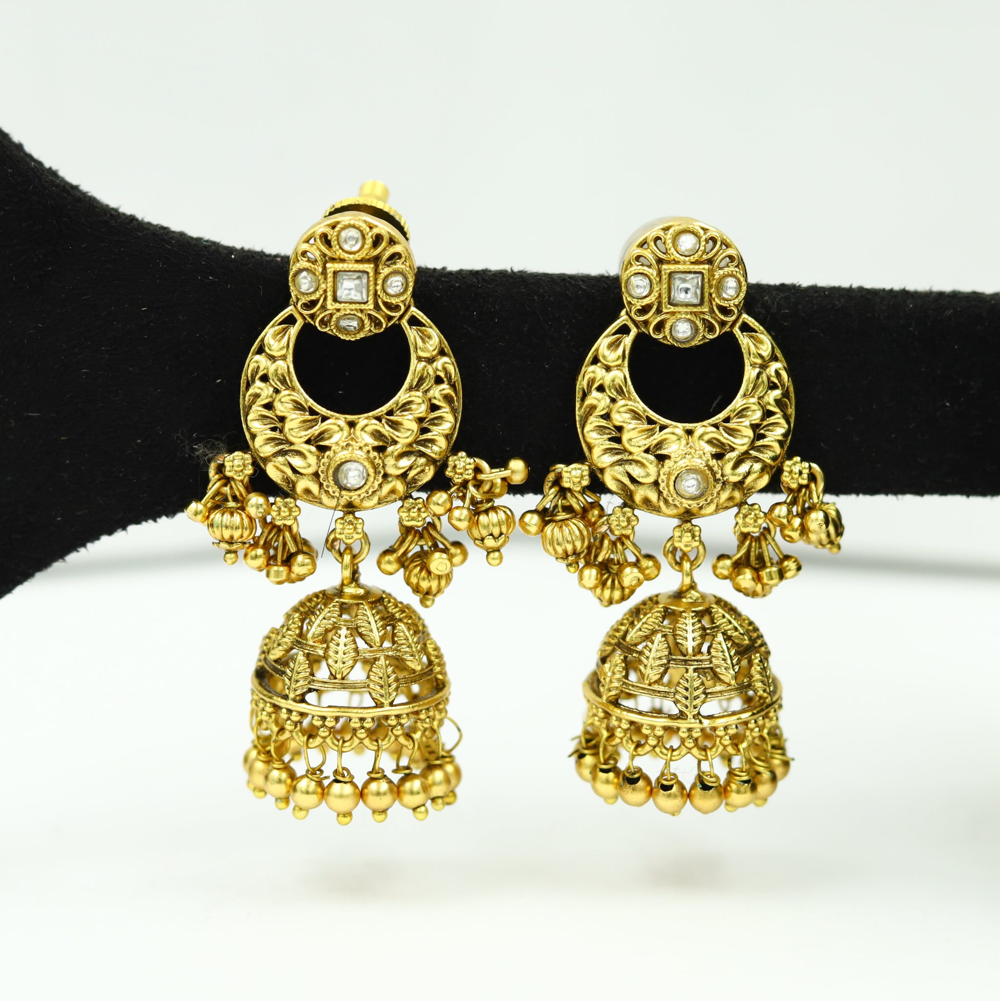 Jhumki Antique Earring 12384-28