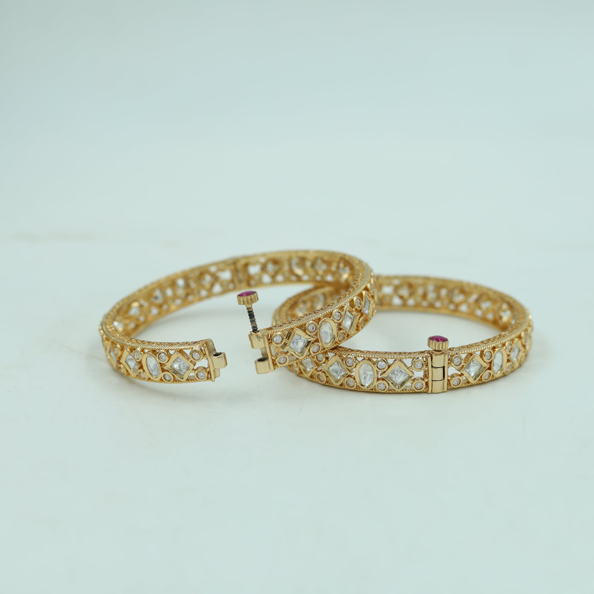 Kundan Bangles 10103-4