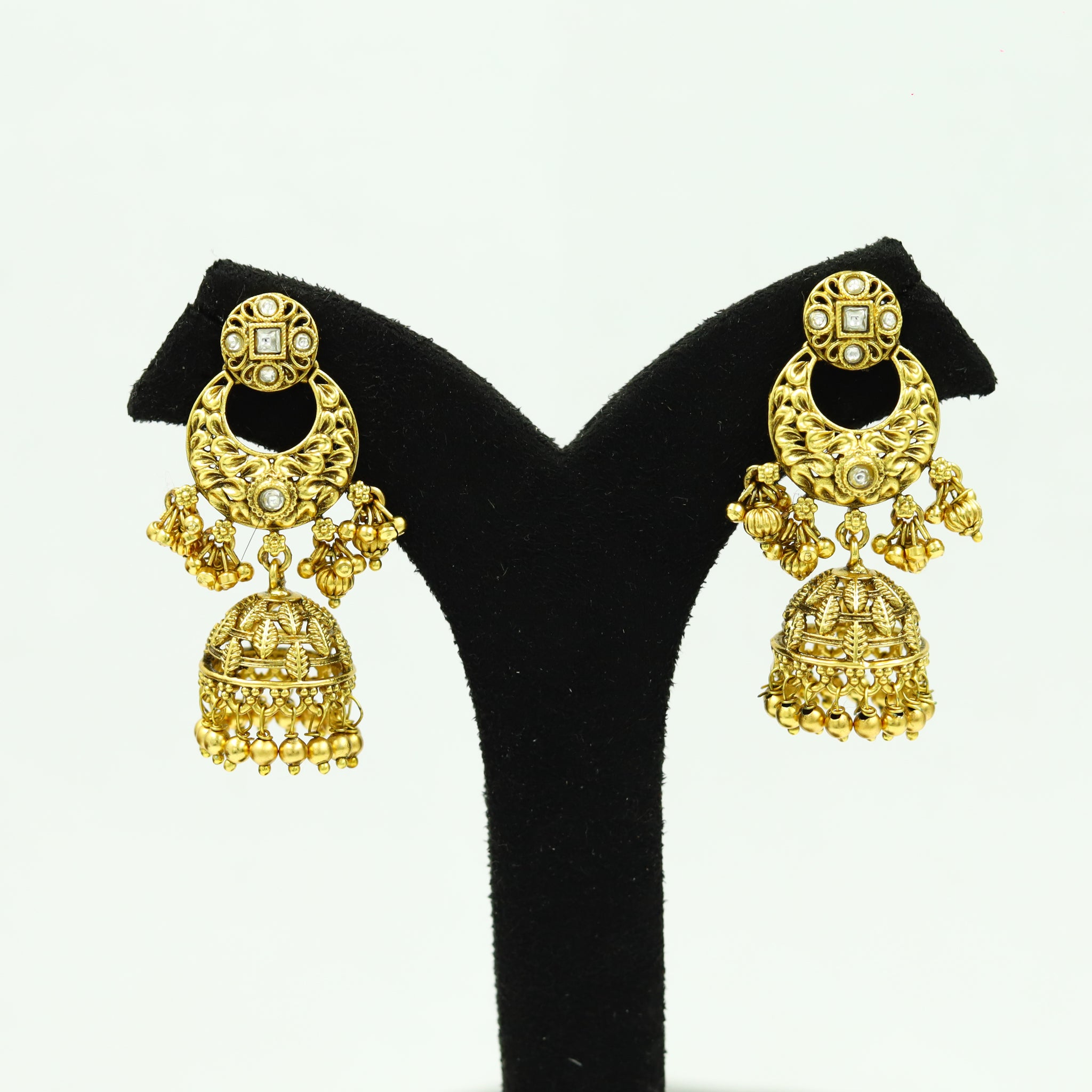 Jhumki Antique Earring 12384-28