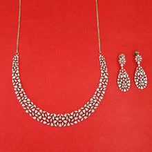 Round Neck Zircon/AD Necklace Set 19531-08