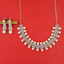 Round Neck Zircon/AD Necklace Set 19360-69