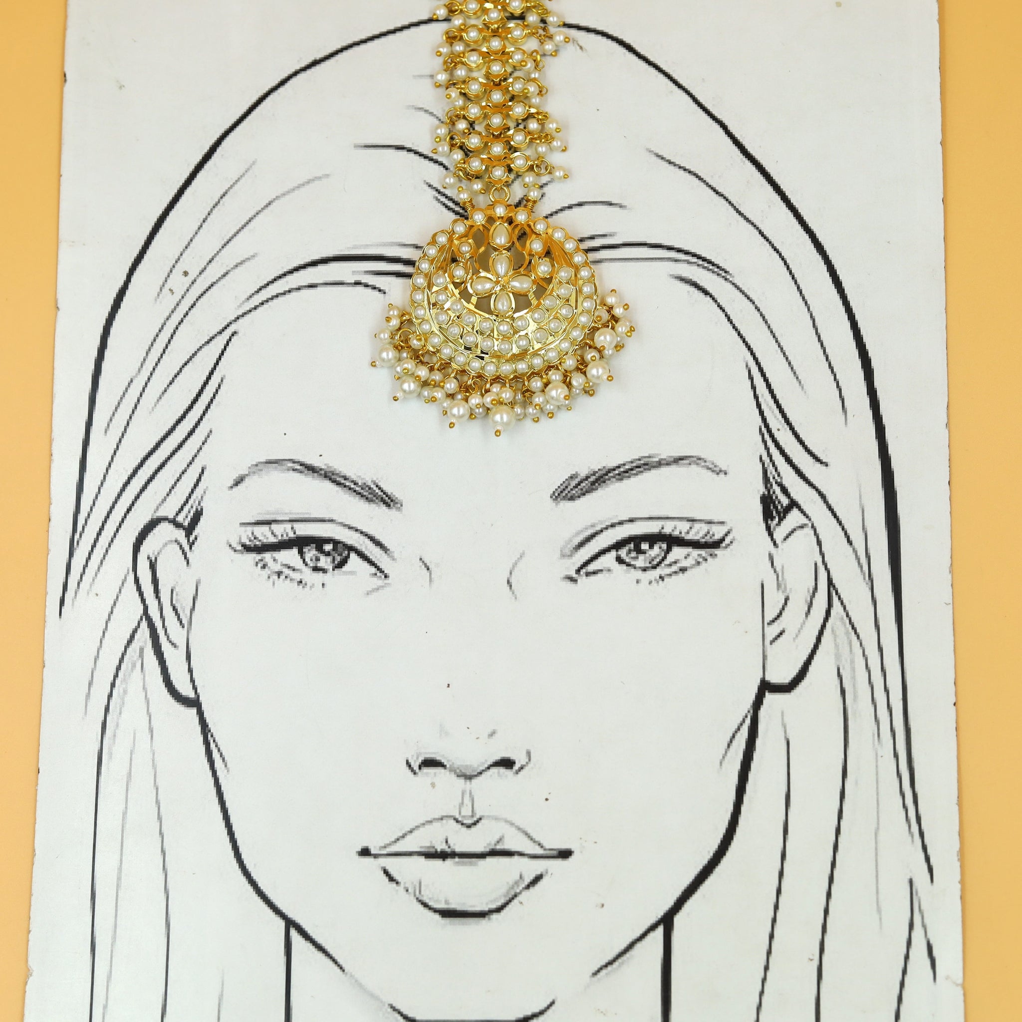 Bridal Jadau Maang Tikka 18613-65