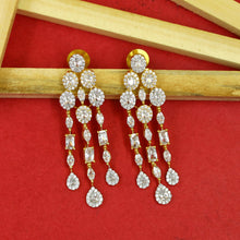 Round Neck Zircon/AD Necklace Set 19351-69