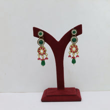 Sabyasachi Inspired Long Neck Kundan Necklace Set 18951-42