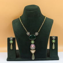 Sabyasachi Inspired Heavy Kundan Pendant Set 18953-42