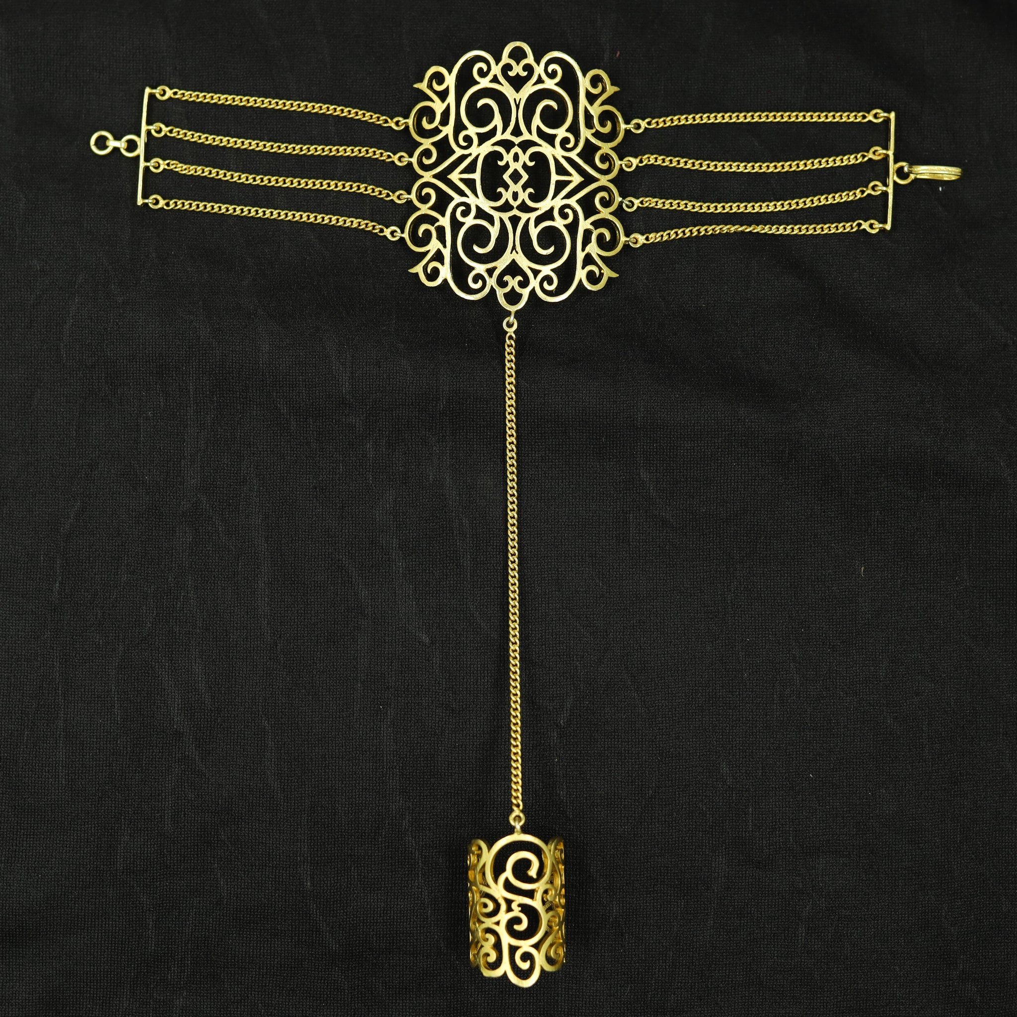 Antique Gold Finish Hathphool 4912-8977