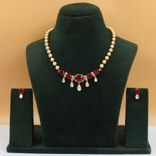 Round Neck Kundan Necklace Set 18967-21