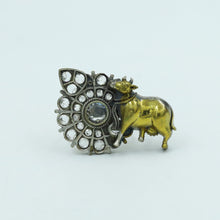 Adjustable Oxidized Ring Cow 4682-59