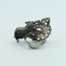 Adjustable Oxidized Ring Cow 4682-59