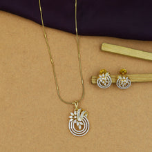 Designer Zircon/AD Pendant Set 16877-08