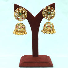 Antique Gold Finish Moissanite Jhumki 20597-87