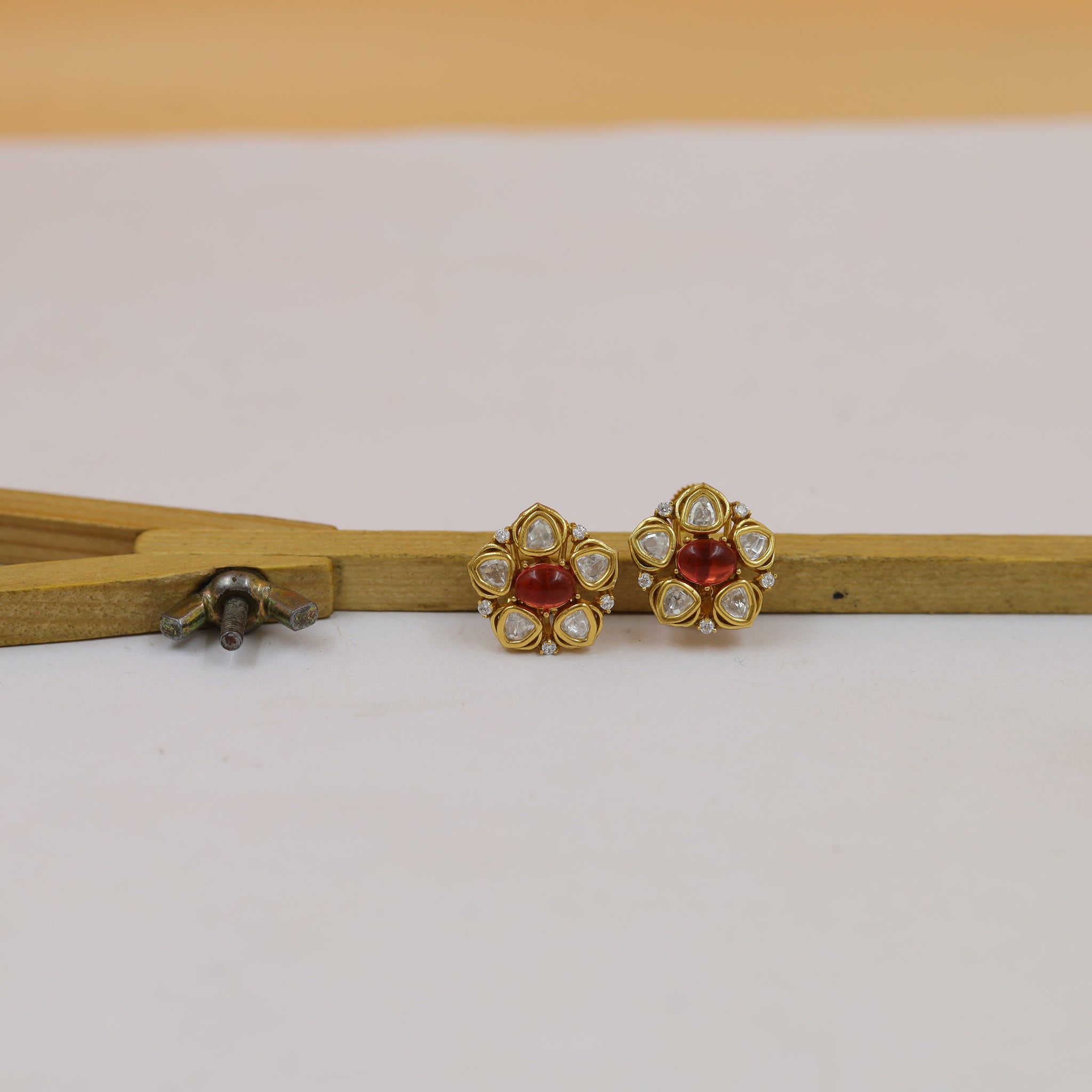 Sabyasachi Inspired Layered Round Neck Kundan Necklace Set 18839-28