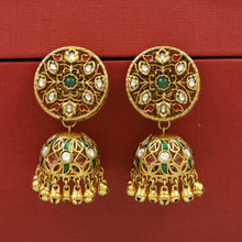 Antique Gold Finish Moissanite Jhumki 20597-87