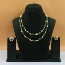 Sabyasachi Inspired Layered Round Neck Kundan Necklace Set 18839-28