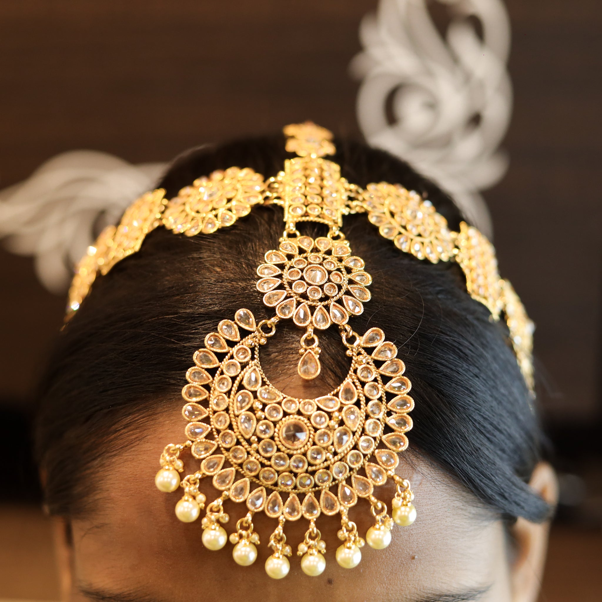 Gold look  Mathapatti 17636-4818