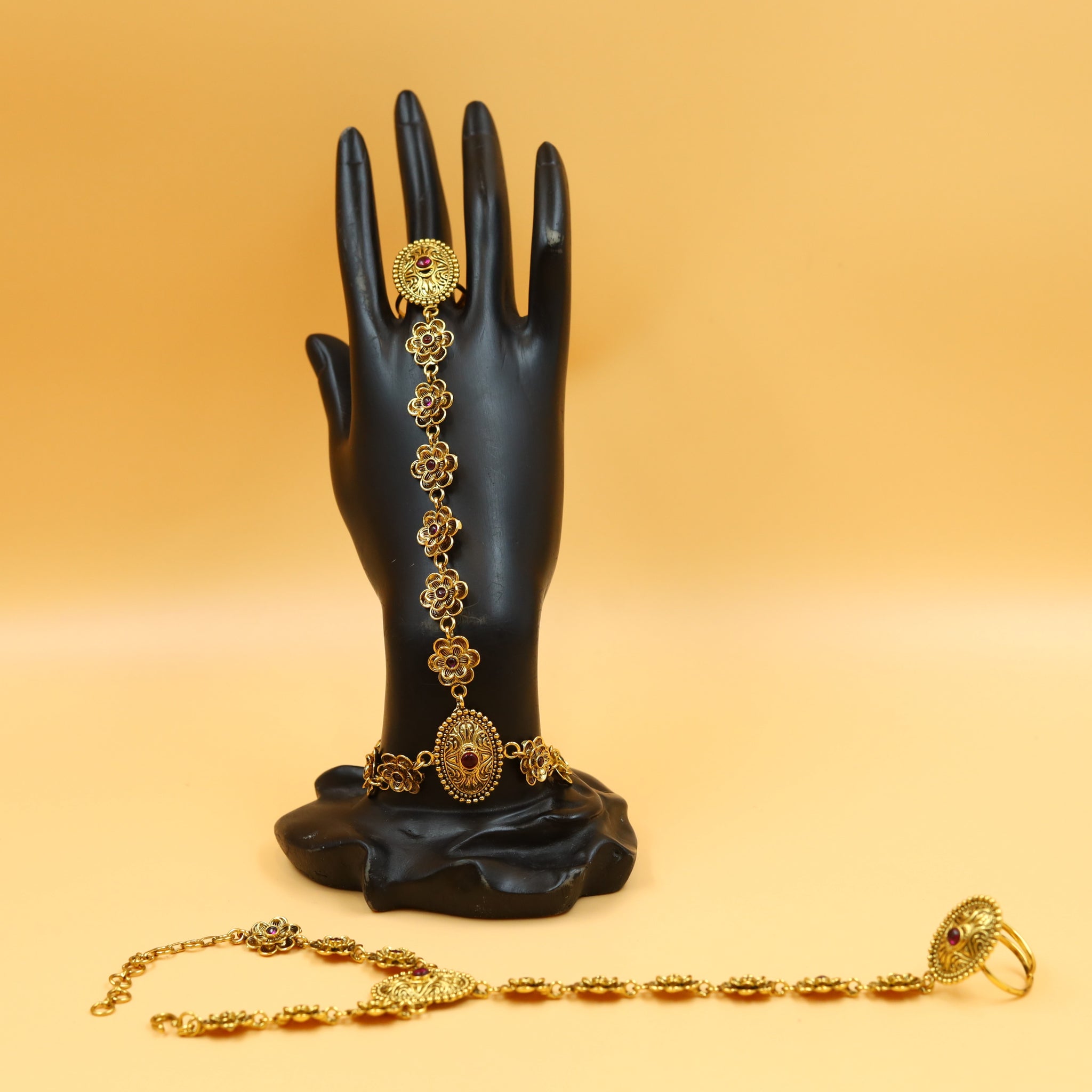 Antique Gold finish Hathphool 12944-9585