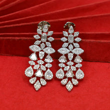 Round Neck Zircon/AD Necklace Set 19357-69