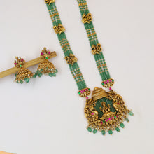 Long Neck Temple Necklace Set 18988-1