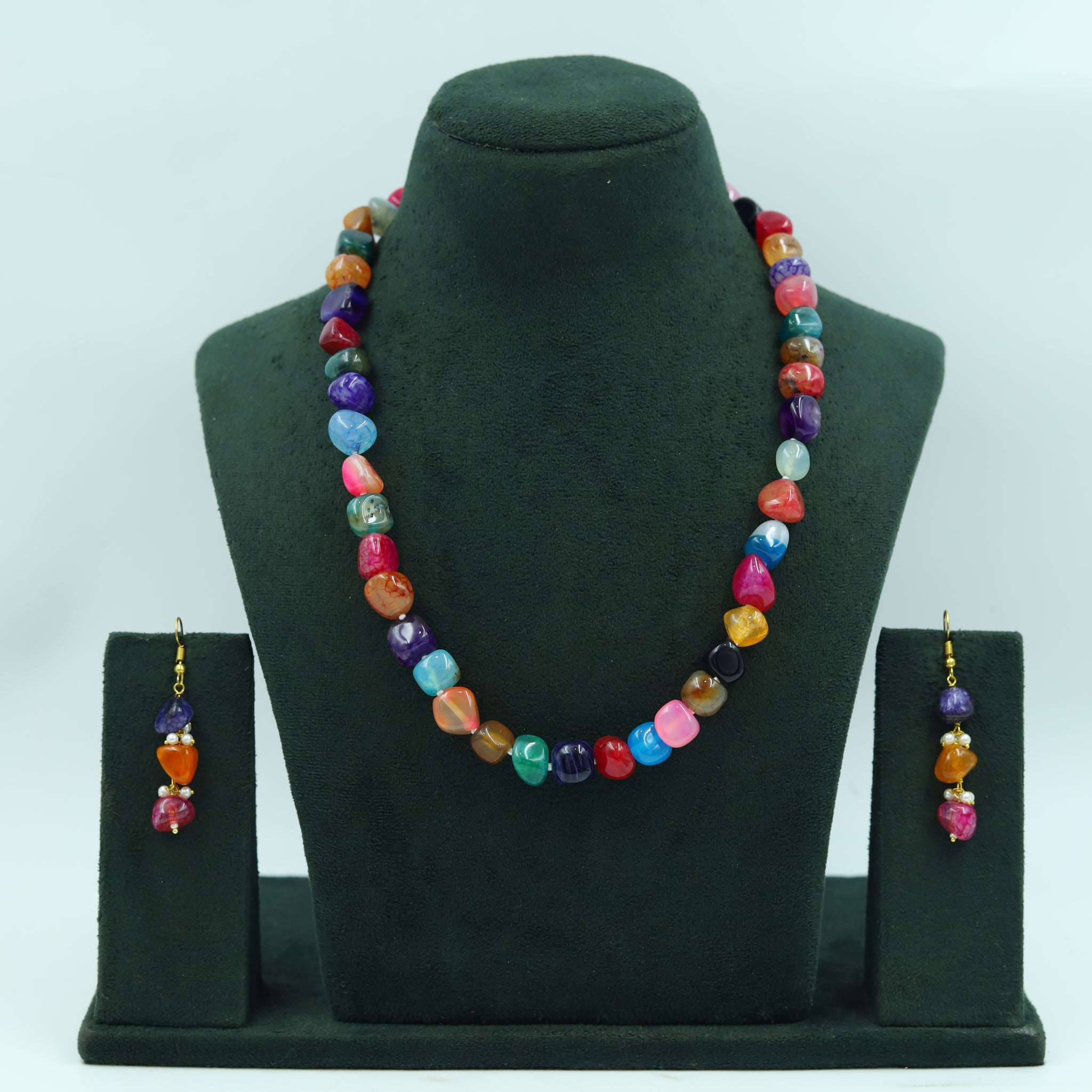 Single Line Pearl Necklace Set 14977-80