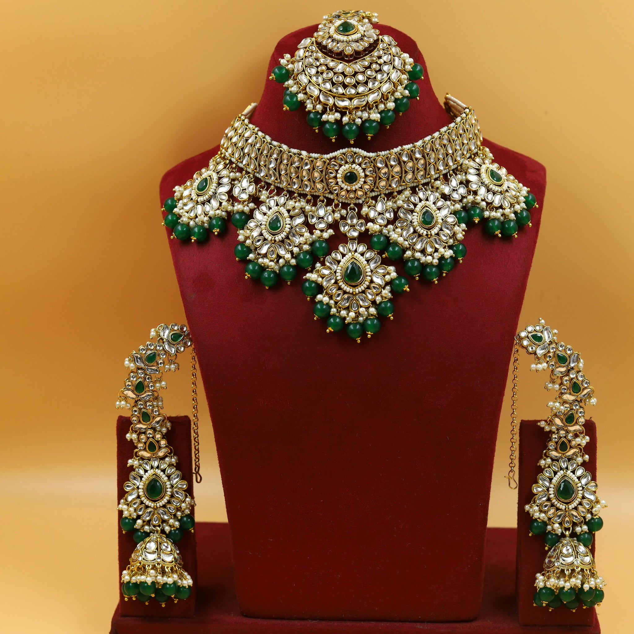 Choker Kundan Necklace Set 18457-28