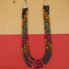 3 Line Colorful Pearl Mala 14967-35