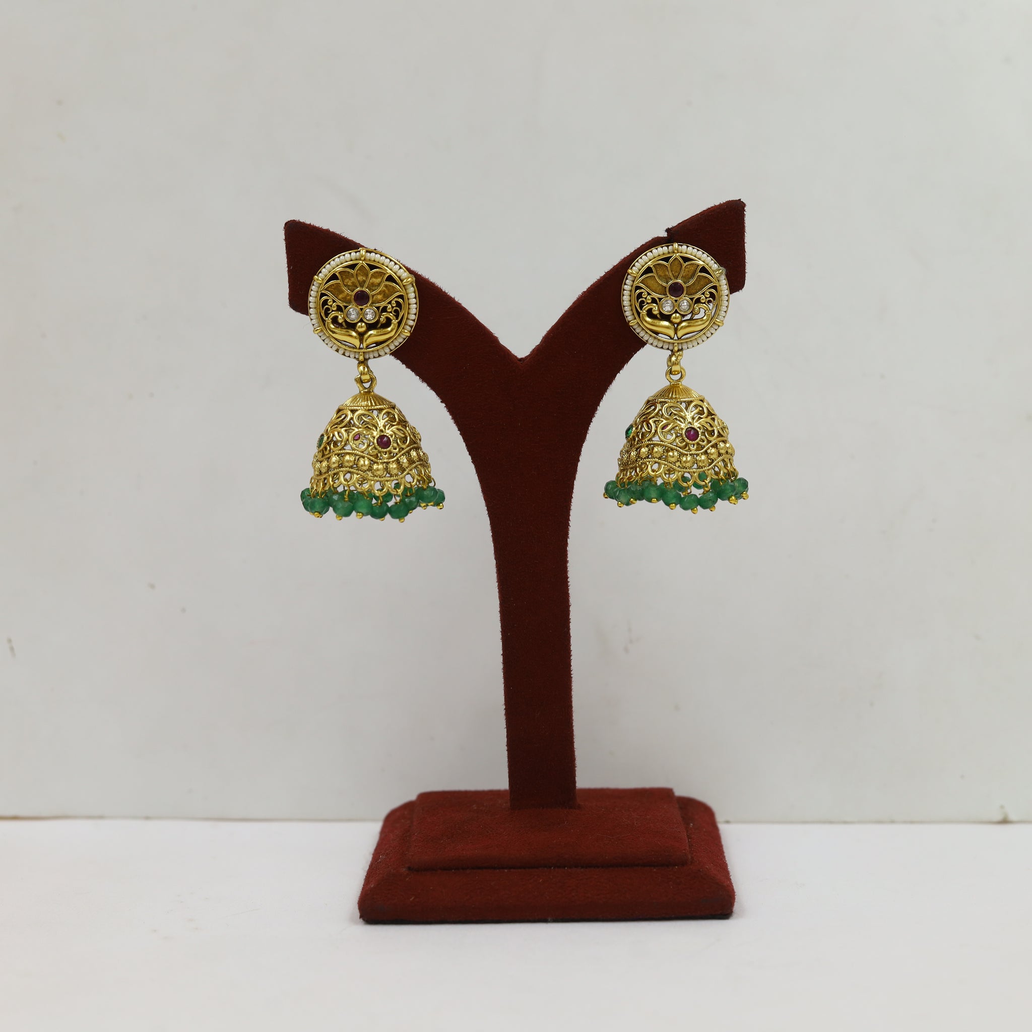 Long Neck Antique Necklace Set 18977-21