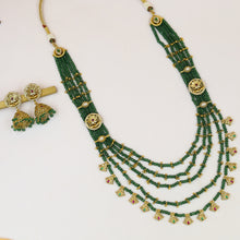 Long Neck Antique Necklace Set 18977-21