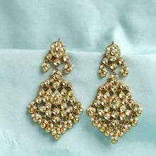 White Kundan Earring 3548-7613