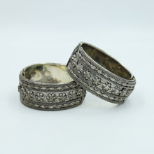 Silver Oxidized Bangles/Kada 7587-82
