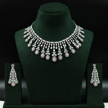 Round Neck Zircon/AD Necklace Set 7330-68