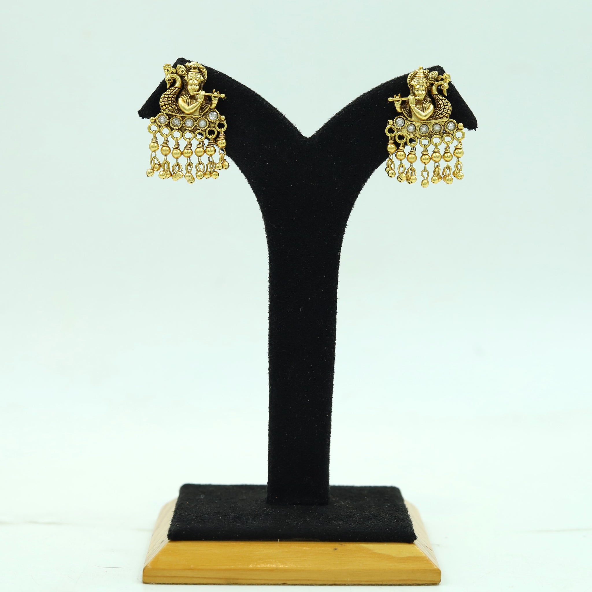 Antique Gold Plated Light Earring 15765-28