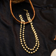 White Pearl Necklace Set 17880-5062