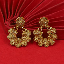 Round Neck Gold Look Necklace Set 17848-33