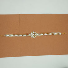 White Kundan Seeshpatti 17643-4825