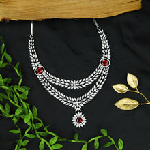 Round Neck Zircon/AD Necklace Set 6657-28