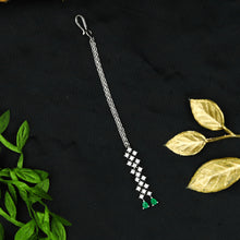 Round Neck Zircon/AD Necklace Set 12549-28