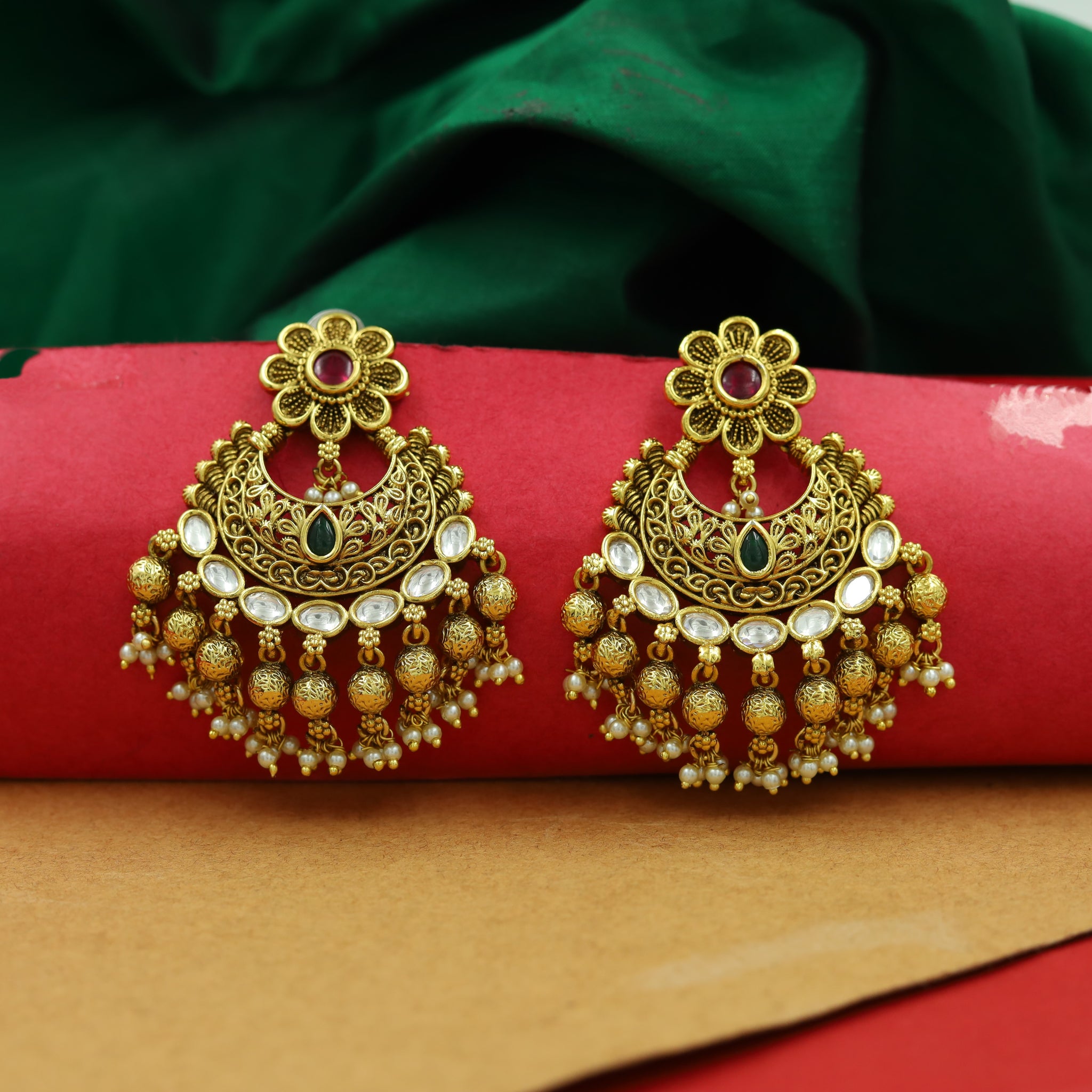 Chandbali Antique Earring 15179-100
