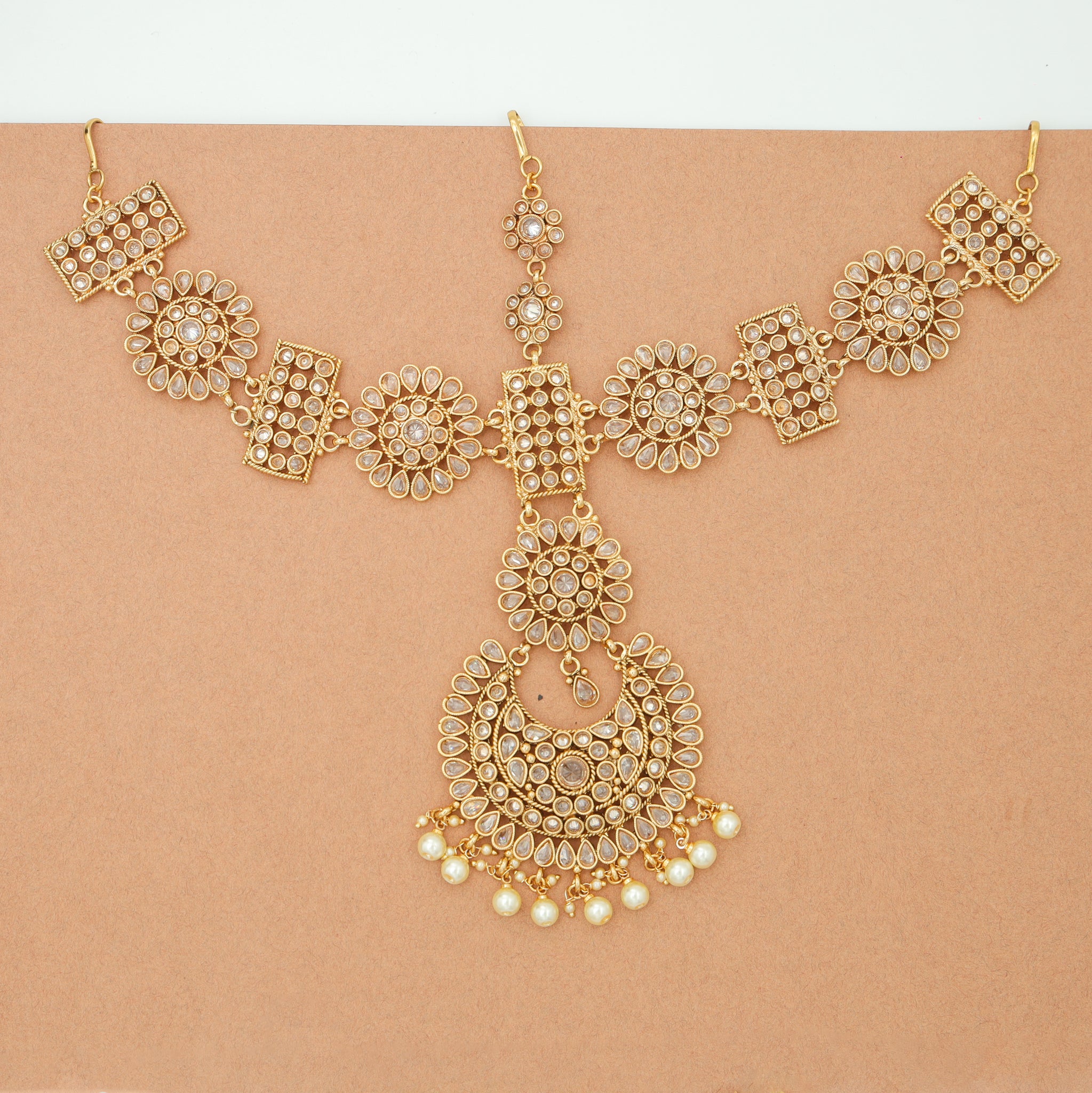 Gold look  Mathapatti 17636-4818