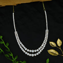 Gold Zircon/AD Necklace Set 6577-1225