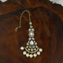 Round Neck Polki Necklace Set 11663-21