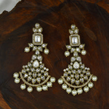 Round Neck Polki Necklace Set 11663-21